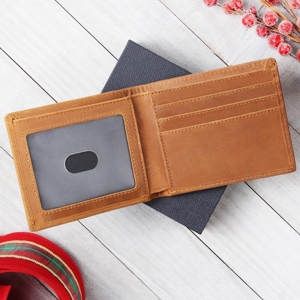 Son Custom Graduation Leather Wallet - Mallard Moon Gift Shop