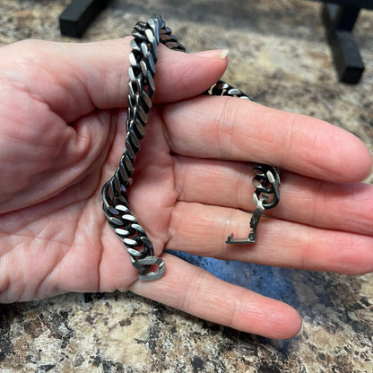 Son In Law Long Distance Relationship Gifts, No matter the miles that separate us, Cute Love Cuban Link Chain Bracelet For Son In Law, Birthday Christmas Unique Gifts For Son In Law - Mallard Moon Gift Shop