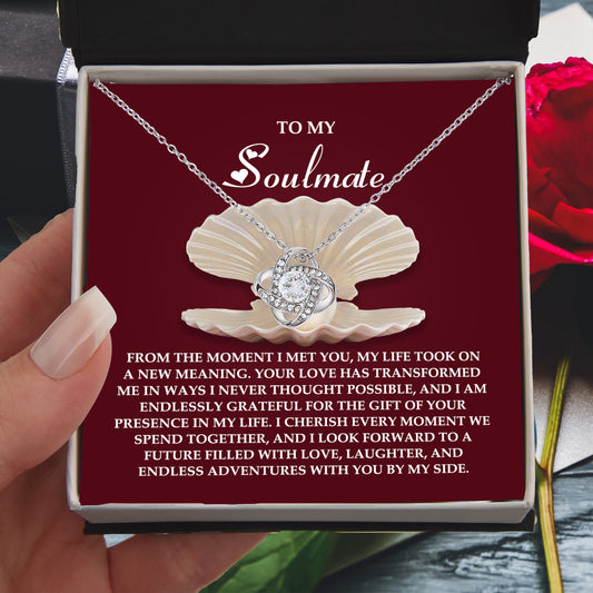 Gift for Soulmate - Every Moment - Love Knot Pendant Necklace