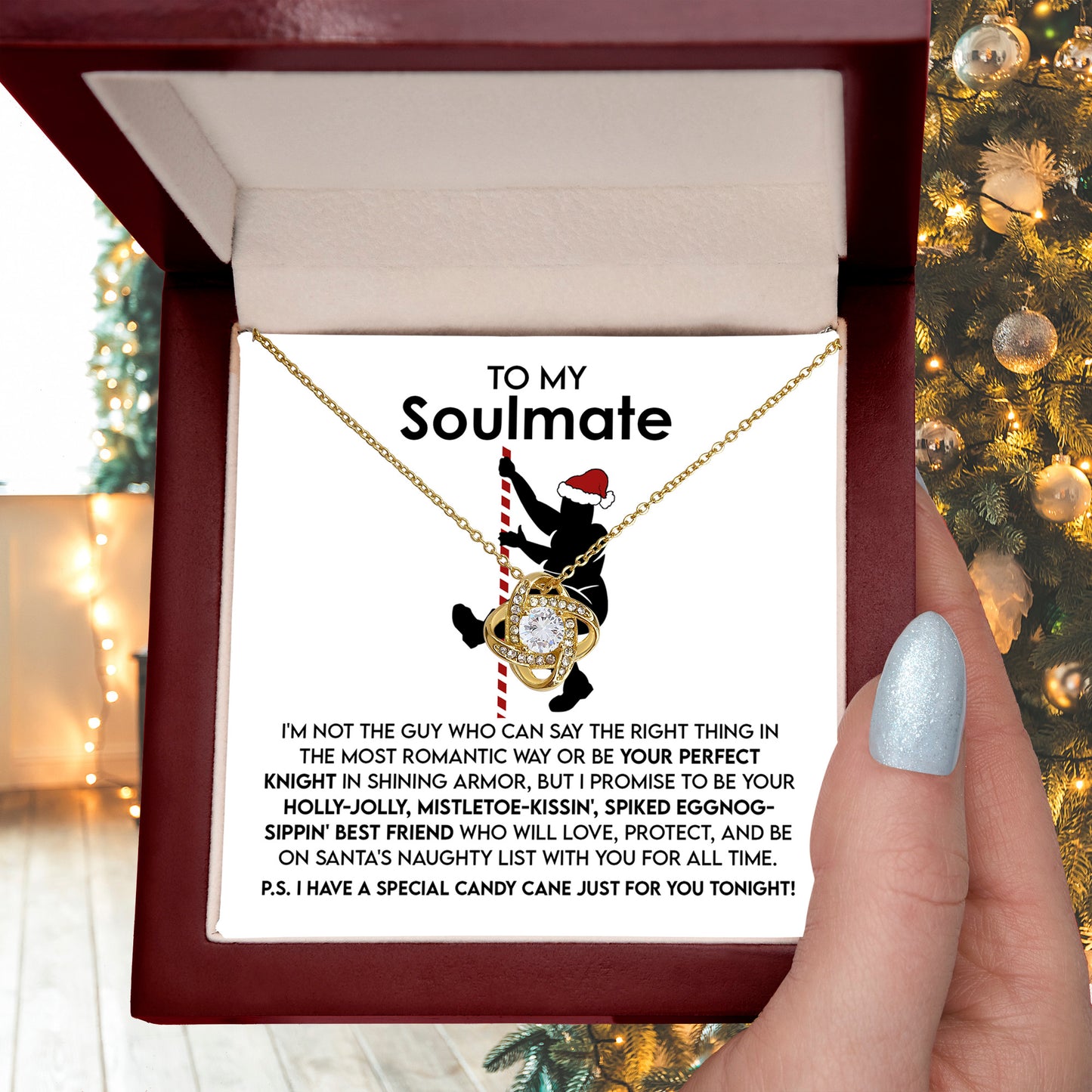 Gift for Soulmate - For All Time - Love Knot Pendant Necklace