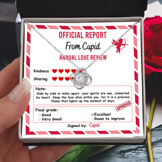 Cupid’s Official Love Report - Love Knot Necklace – A Fun and Heartfelt Valentine’s Day Gift