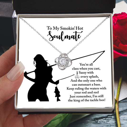 Gift for Soulmate - Ruling The Waters - Love Knot Pendant Necklace