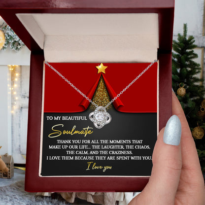 Gift for Soulmate - The Moments - Love Knot Pendant Necklace