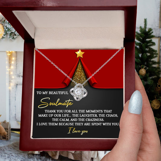 Gift for Soulmate - The Moments - Love Knot Pendant Necklace