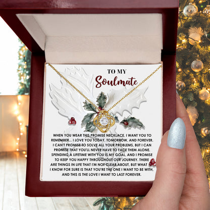 Gift for Soulmate - To Be With You - Love Knot Pendant Necklace