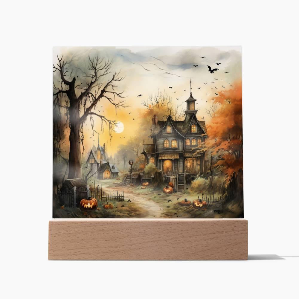 Spectral Spire: Spooky Halloween Mansion Display - Mallard Moon Gift Shop