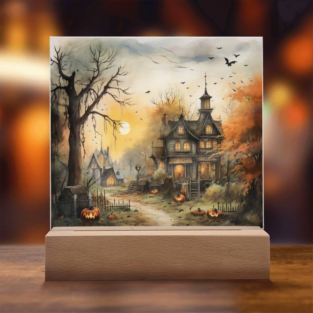 Spectral Spire: Spooky Halloween Mansion Display - Mallard Moon Gift Shop