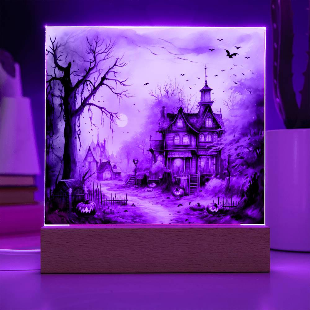 Spectral Spire: Spooky Halloween Mansion Display - Mallard Moon Gift Shop