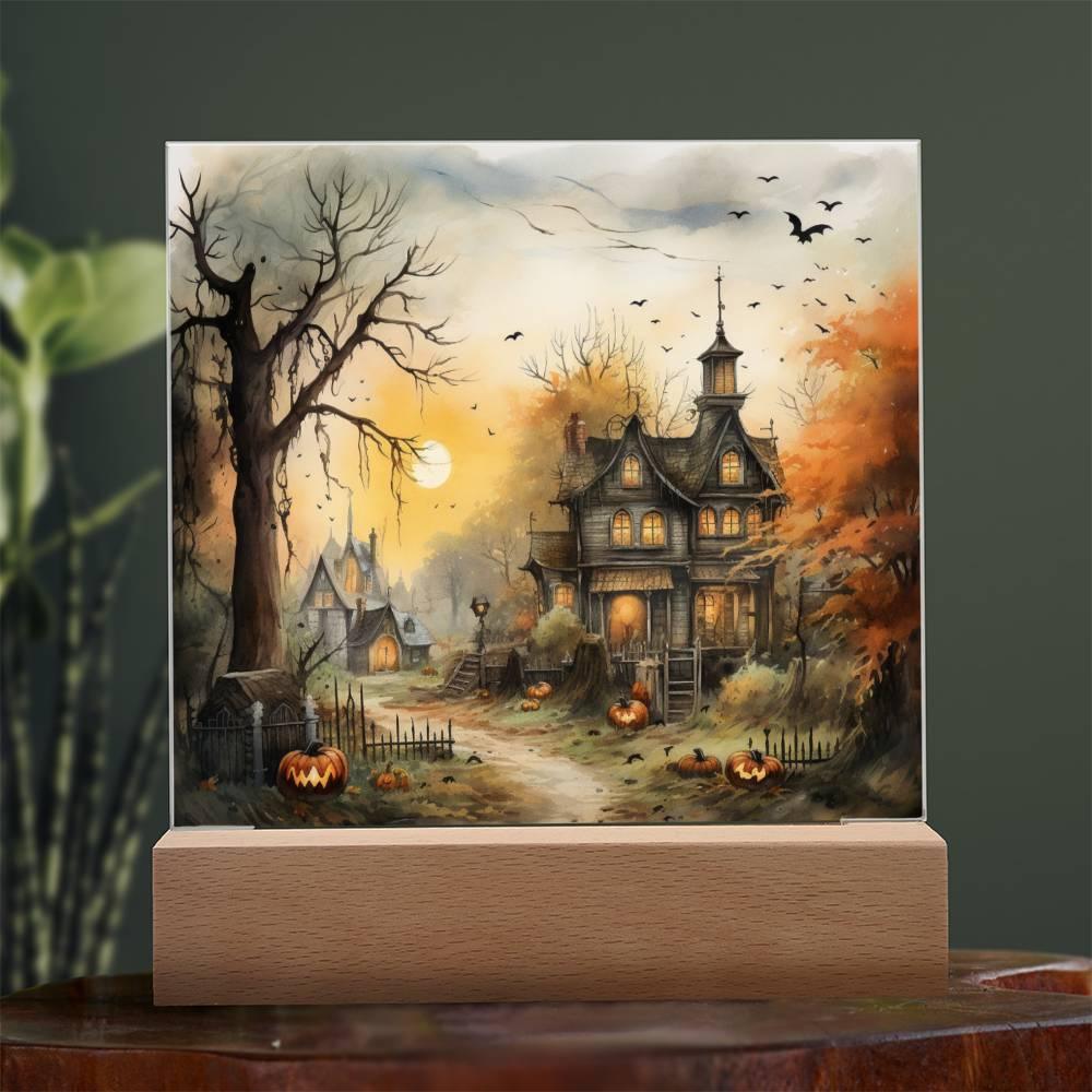 Spectral Spire: Spooky Halloween Mansion Display - Mallard Moon Gift Shop