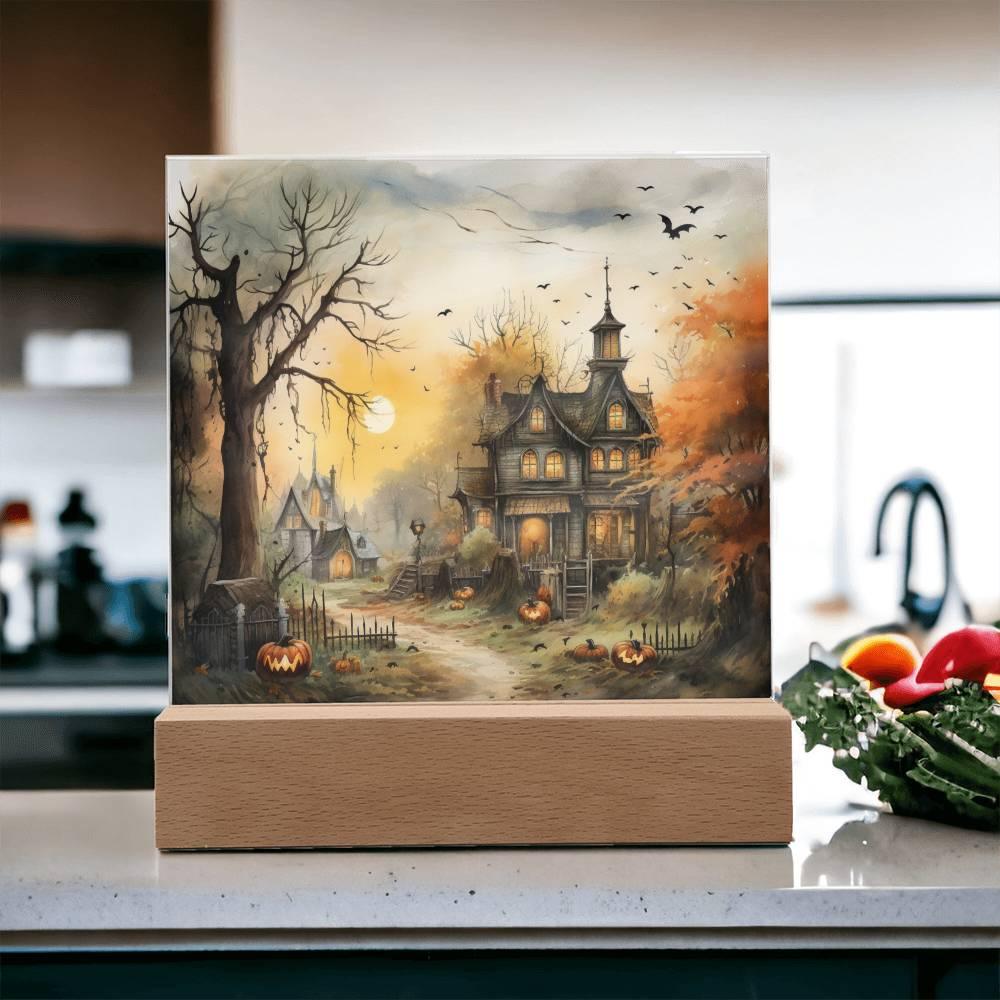 Spectral Spire: Spooky Halloween Mansion Display - Mallard Moon Gift Shop