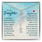 To My Daughter Aim for the Skies Birth Month Flower Necklace - Mallard Moon Gift Shop