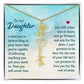 To My Daughter Aim for the Skies Birth Month Flower Necklace - Mallard Moon Gift Shop