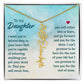 To My Daughter Aim for the Skies Birth Month Flower Necklace - Mallard Moon Gift Shop