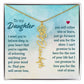 To My Daughter Aim for the Skies Birth Month Flower Necklace - Mallard Moon Gift Shop