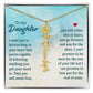 To My Daughter Aim for the Skies Birth Month Flower Necklace - Mallard Moon Gift Shop