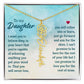 To My Daughter Aim for the Skies Birth Month Flower Necklace - Mallard Moon Gift Shop