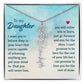 To My Daughter Aim for the Skies Birth Month Flower Necklace - Mallard Moon Gift Shop