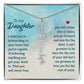 To My Daughter Aim for the Skies Birth Month Flower Necklace - Mallard Moon Gift Shop