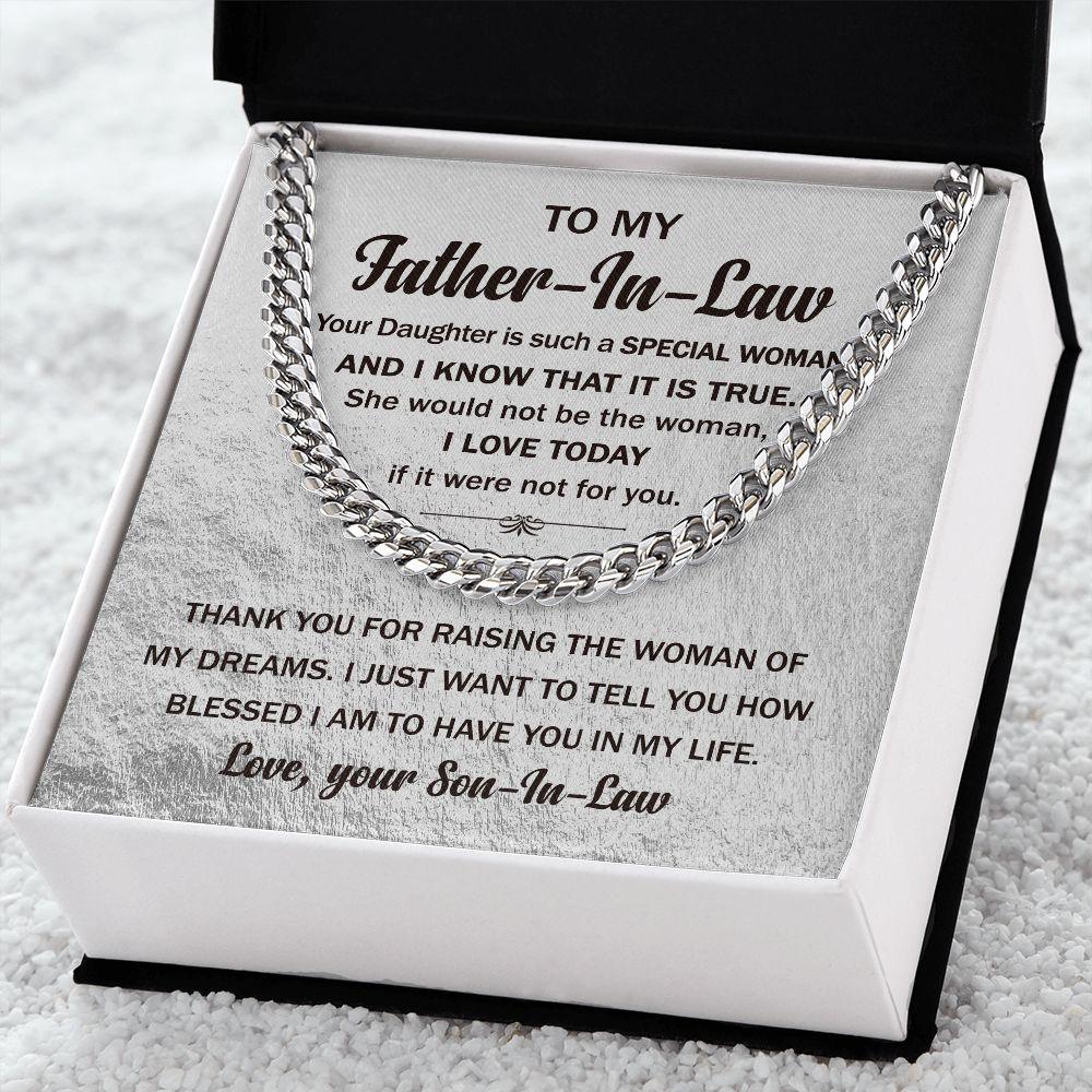 To My Father In Law Thank You For Raising the Woman Of My Dreams - Mallard Moon Gift Shop