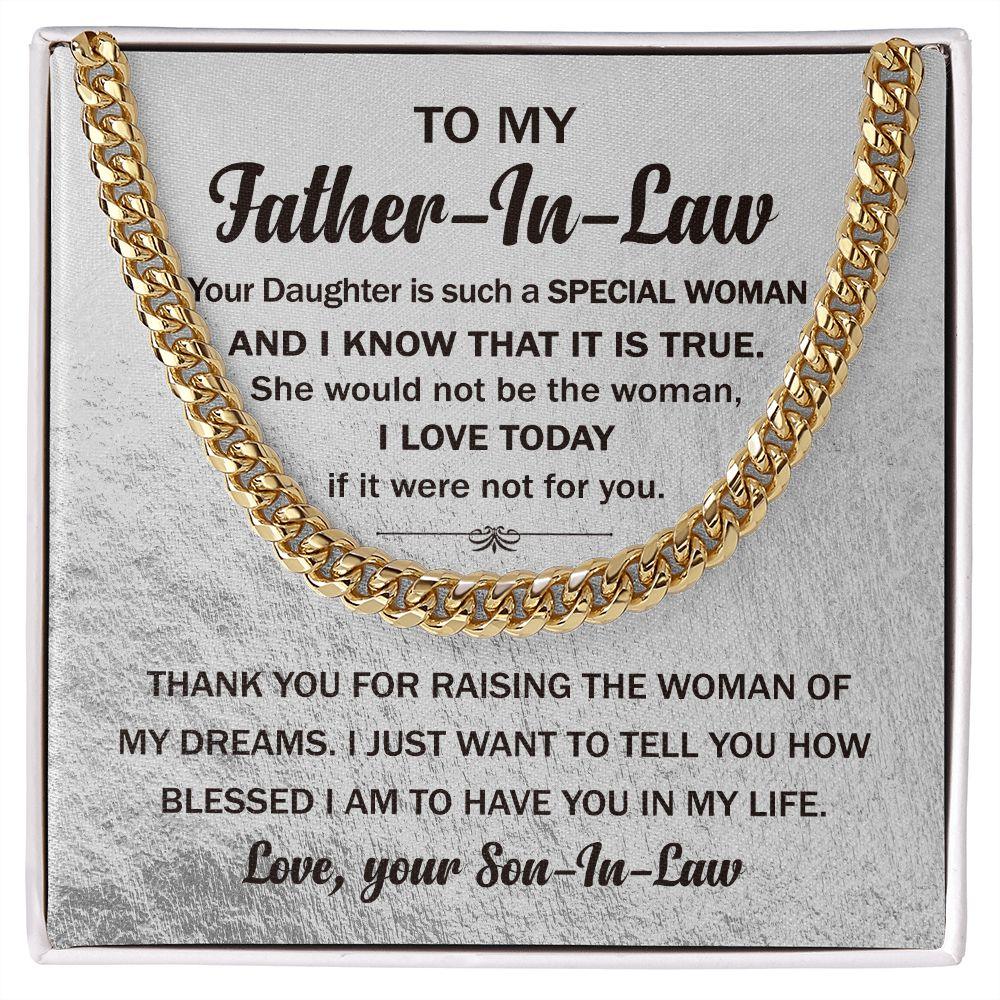 To My Father In Law Thank You For Raising the Woman Of My Dreams - Mallard Moon Gift Shop