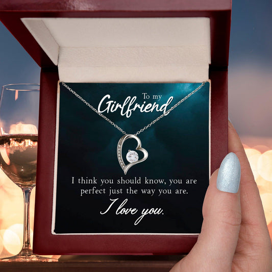 To My Girlfriend I Think You Should Know Forever Love Pendant Necklace - Mallard Moon Gift Shop