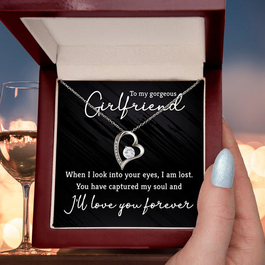 To My Gorgeous Girlfriend Forever Love Pendant Necklace - Mallard Moon Gift Shop