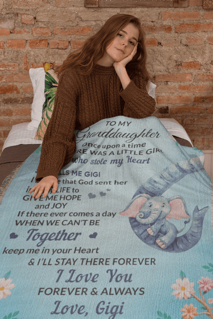To My Granddaughter, You bring me Hope and Joy Heirloom Woven Blanket From Grandma Gigi - Mallard Moon Gift Shop