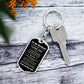 To My Husband You Are My Best Friend, My Soulmate, My Everything Engraved Keychain Anniversary Birthday Valentine Gift - Mallard Moon Gift Shop