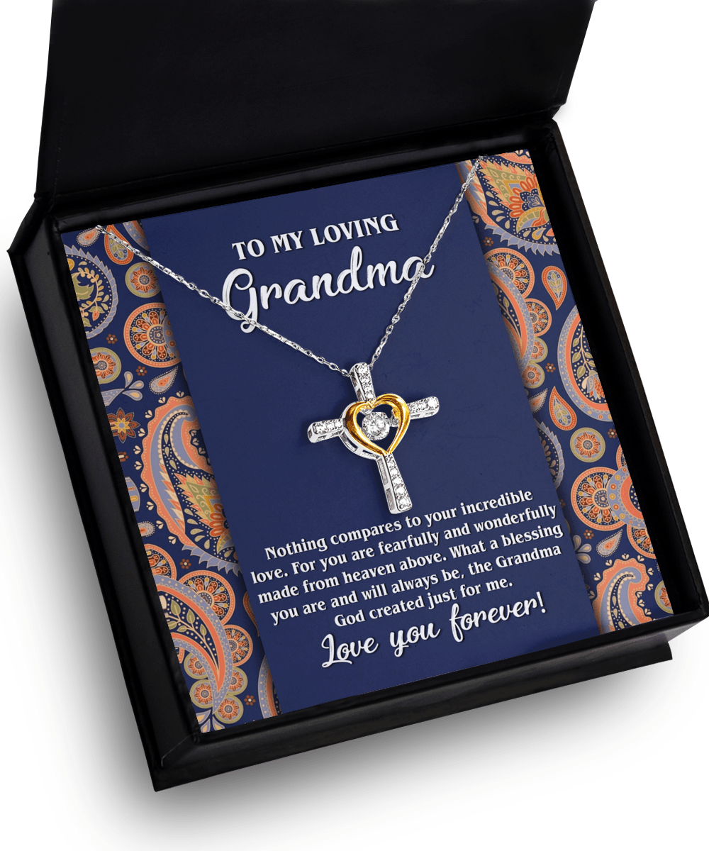 To My Loving Grandma You are a Blessing Cross Pendant Necklace - Mallard Moon Gift Shop