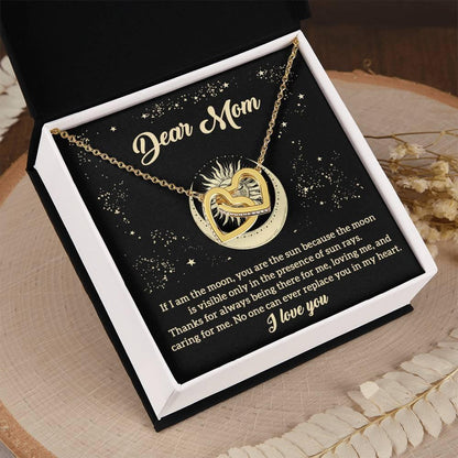 To My Mom You are the Sun Interlocking Hearts Necklace - Mallard Moon Gift Shop