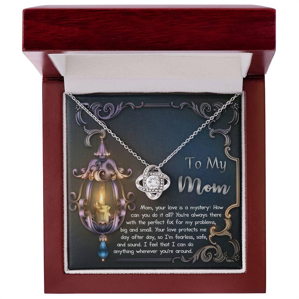 To My Mom Your Love Is a Mystery Love Knot Necklace - Mallard Moon Gift Shop