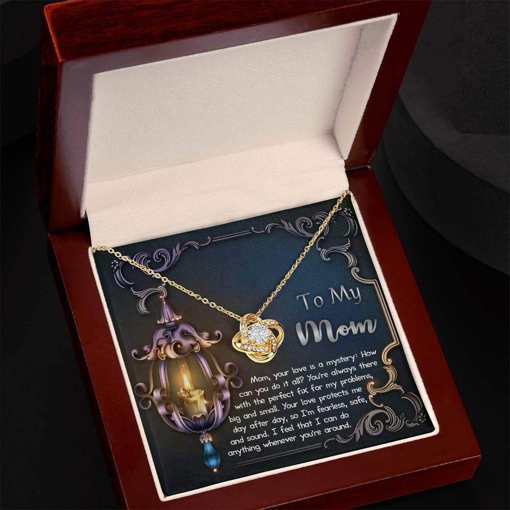 To My Mom Your Love Is a Mystery Love Knot Necklace - Mallard Moon Gift Shop