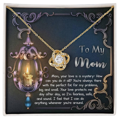 To My Mom Your Love Is a Mystery Love Knot Necklace - Mallard Moon Gift Shop