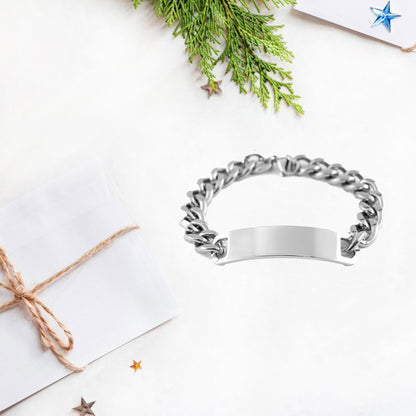 To My Wife Gifts, Never give up no matter what, Inspirational Wife Cuban Chain Stainless Steel Bracelet, Encouragement Birthday Christmas Unique Gifts For Wife - Mallard Moon Gift Shop