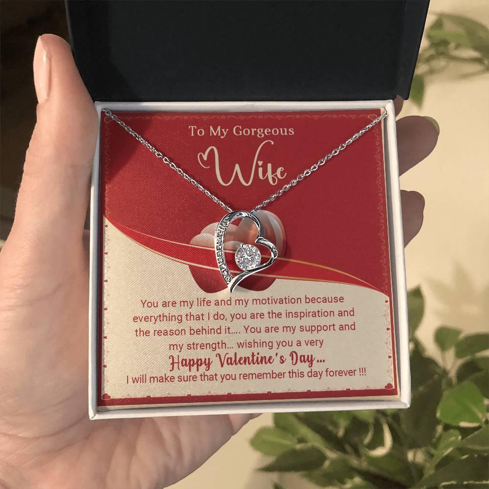 To My Wife You Are My Life Forever Love Pendant Necklace - Mallard Moon Gift Shop