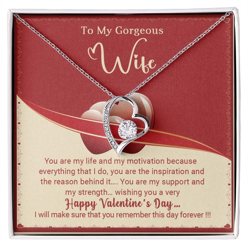 To My Wife You Are My Life Forever Love Pendant Necklace - Mallard Moon Gift Shop