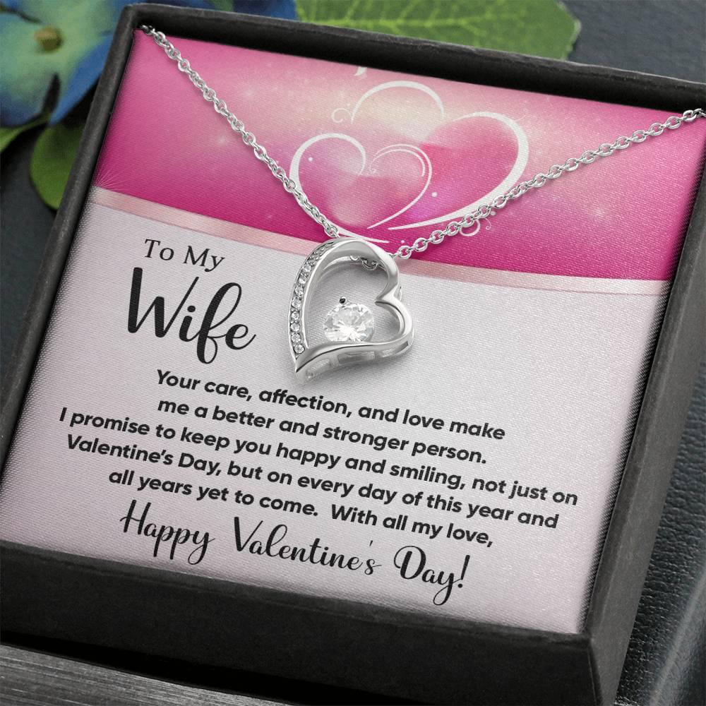 To My Wife You Make Me a Better Person Forever Love Pendant Necklace - Mallard Moon Gift Shop