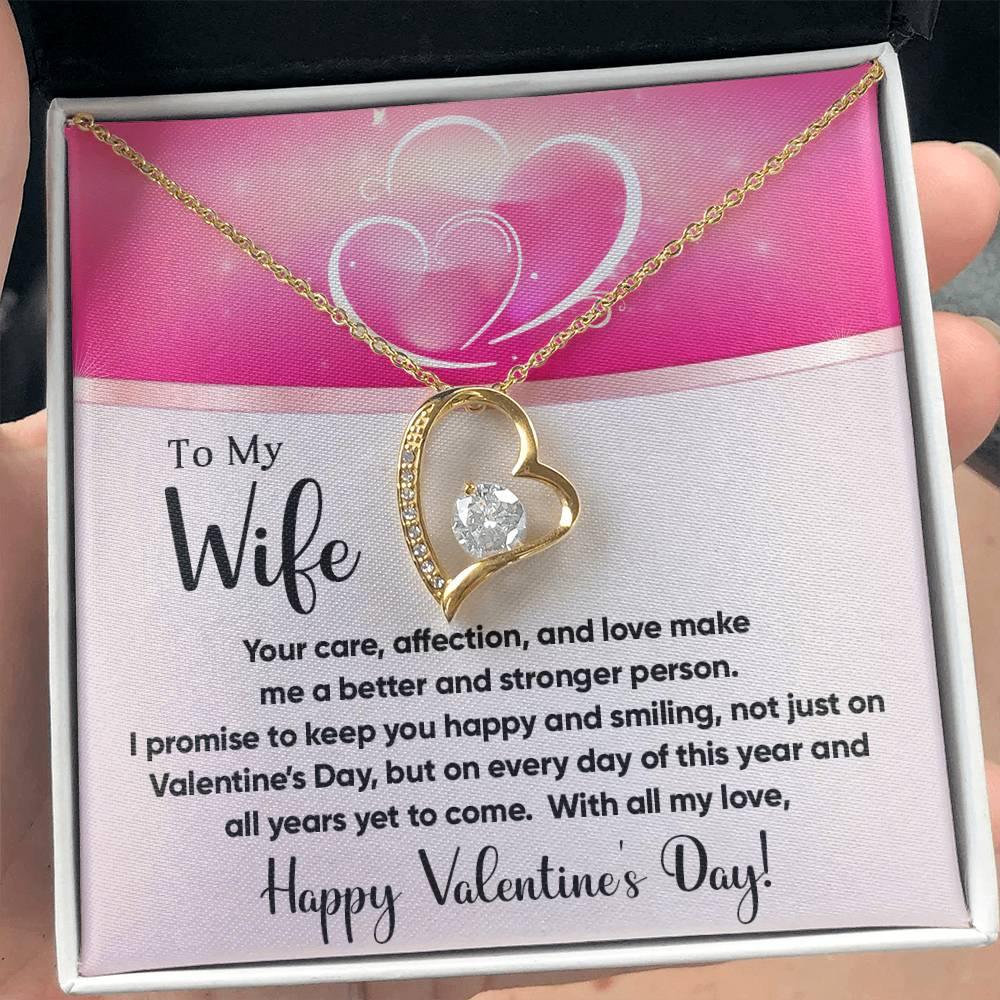 To My Wife You Make Me a Better Person Forever Love Pendant Necklace - Mallard Moon Gift Shop