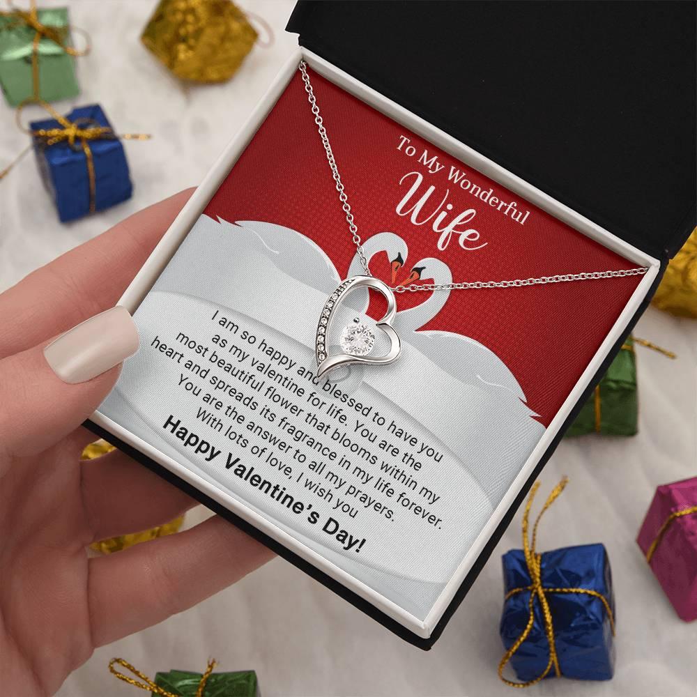 To My Wonderful Wife You are the Answer to my Prayers Forever Love Pendant Necklace - Mallard Moon Gift Shop