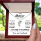 To the Mother of my Children Baby Feet Engraved Charms with Birthstone Necklace - Mallard Moon Gift Shop