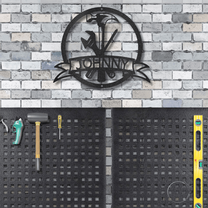 Tool Man Personalized Metal Wall Art - Mallard Moon Gift Shop
