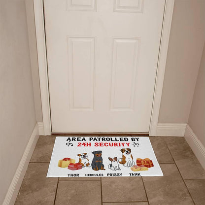 Personalized Dog Holiday Welcome Mat