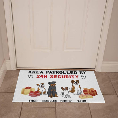 Personalized Dog Holiday Welcome Mat