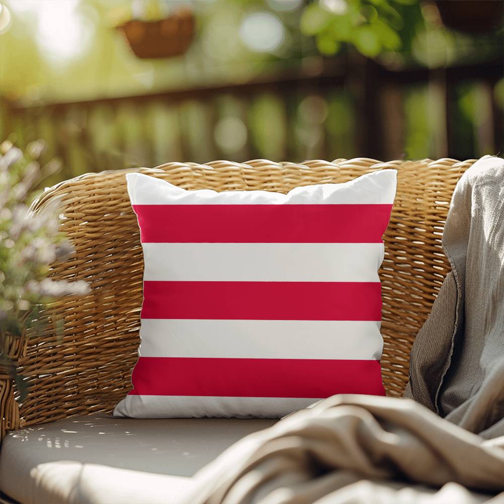 American Flag Stars and Stripes Patriotic Indoor-Outdoor Pillow