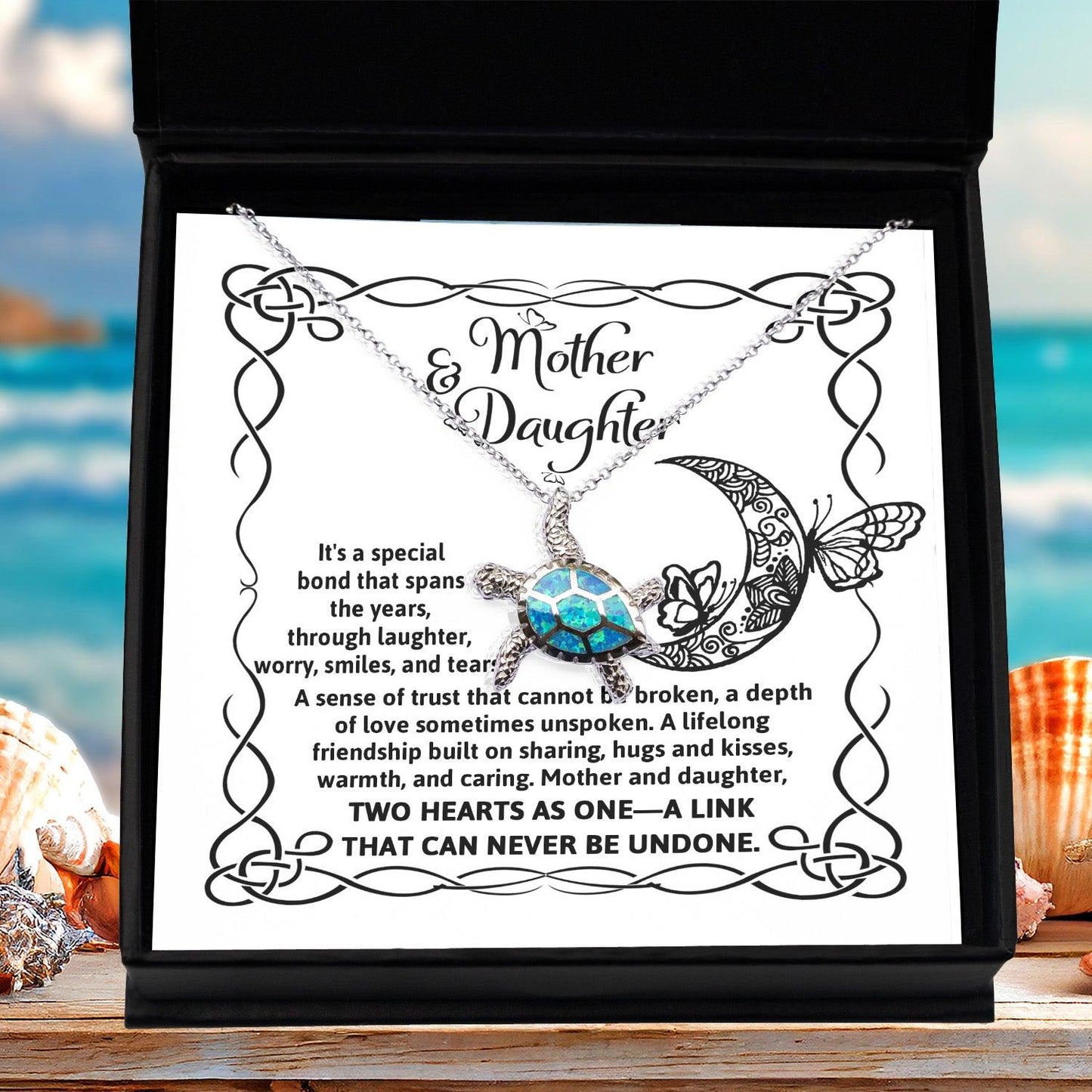 Mother and Daughter - A Special Bond Spans the Years - Opal Sea Turtle Jewelry