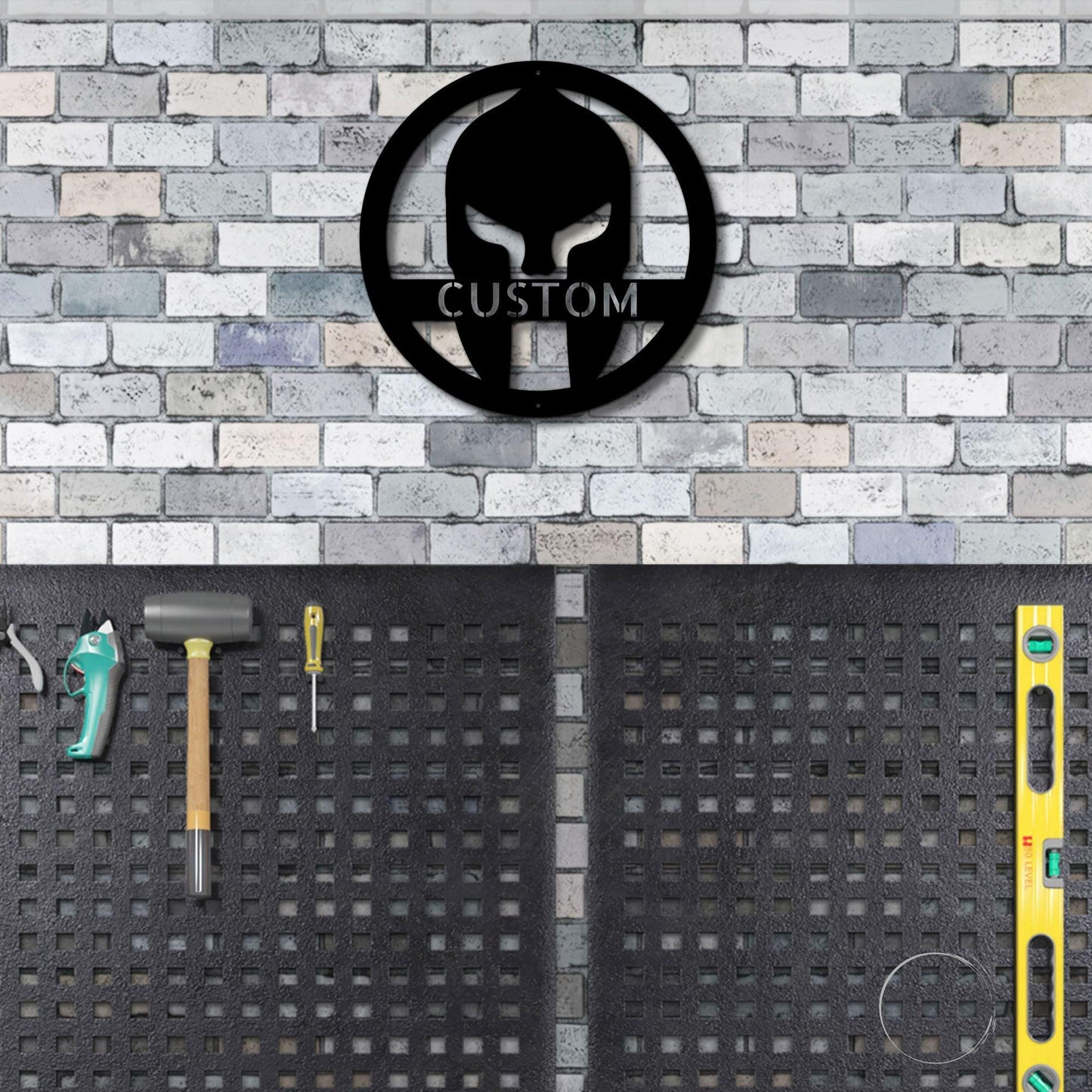 Warrior's Wall: Personalized Spartan Helmet Metal Art - Mallard Moon Gift Shop
