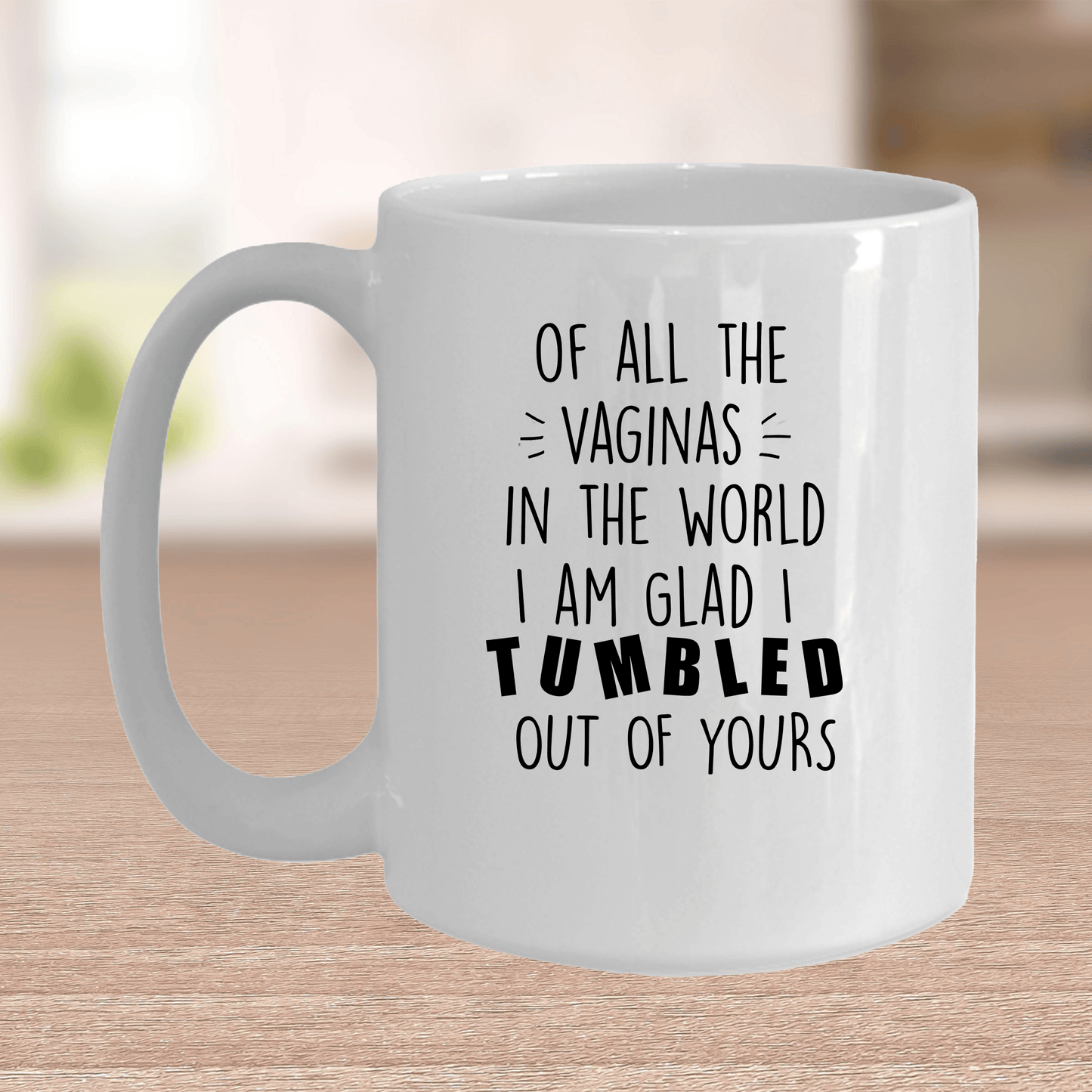Rudely Funny Personalized Mother's Day Gift from Daughter or Son of All the Vaginas - Mallard Moon Gift Shop