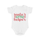 Santa's Little Helper Short Sleeve Baby Bodysuit - Mallard Moon Gift Shop