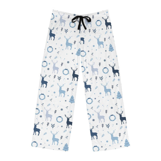 Men's Holiday Blue Christmas Pajama Pants (AOP) - Mallard Moon Gift Shop