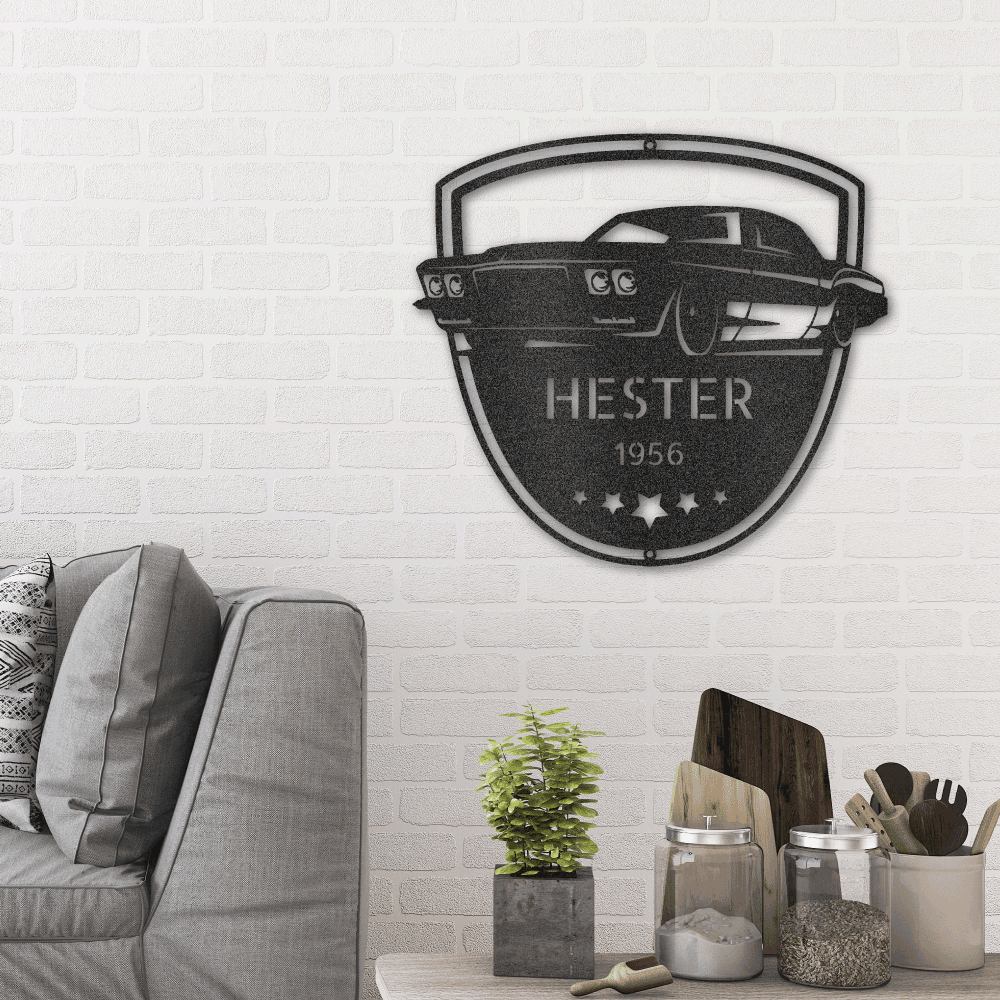 Classic Car Restoration Master Custom Name Indoor Outdoor Steel Wall Sign - Mallard Moon Gift Shop